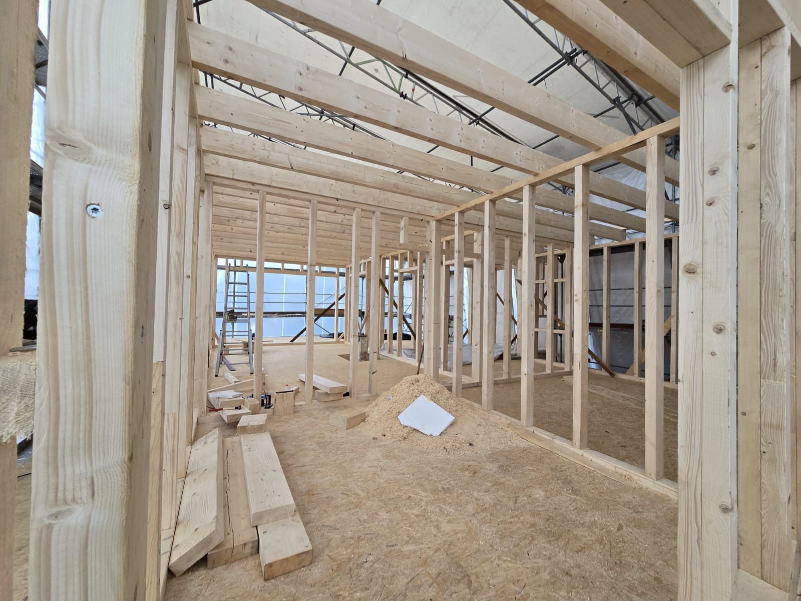 Nachher: Aufstockung mit Holzkonstruktion